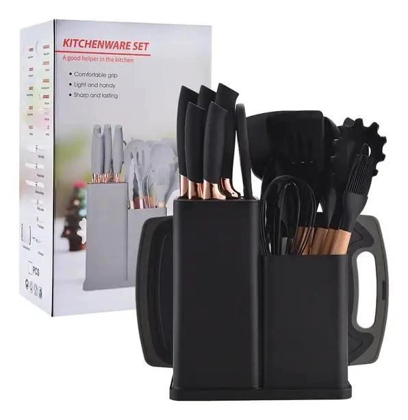 SET COMPLETO DE 19 UTENSILIOS DE COCINA EN SILICONA ANTIADHERENTE - 2