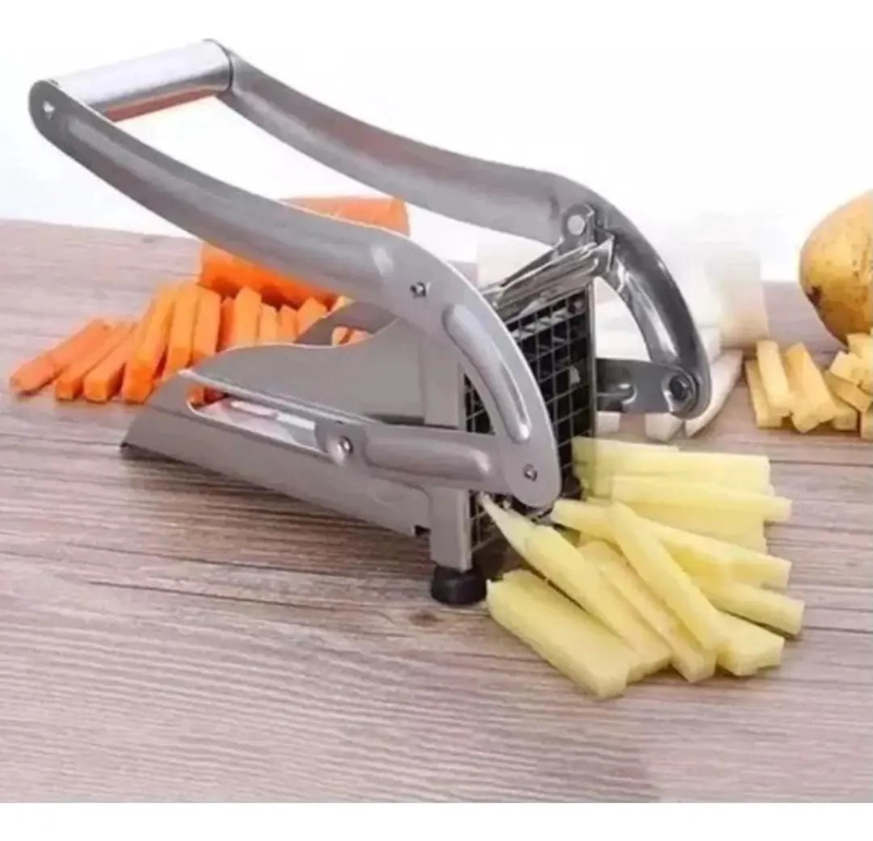 CORTADOR Y PICADOR DE PAPAS FRITAS EN ACERO INOXIDABLE RESISTENTE - 4