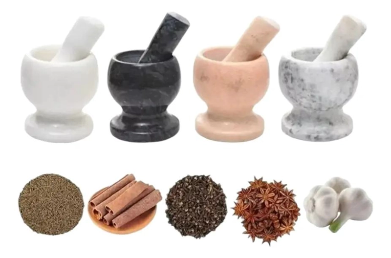 MORTERO DE MARMOL PARA COCINA CON DISEÑO CLASICO Y DURADERO - 1