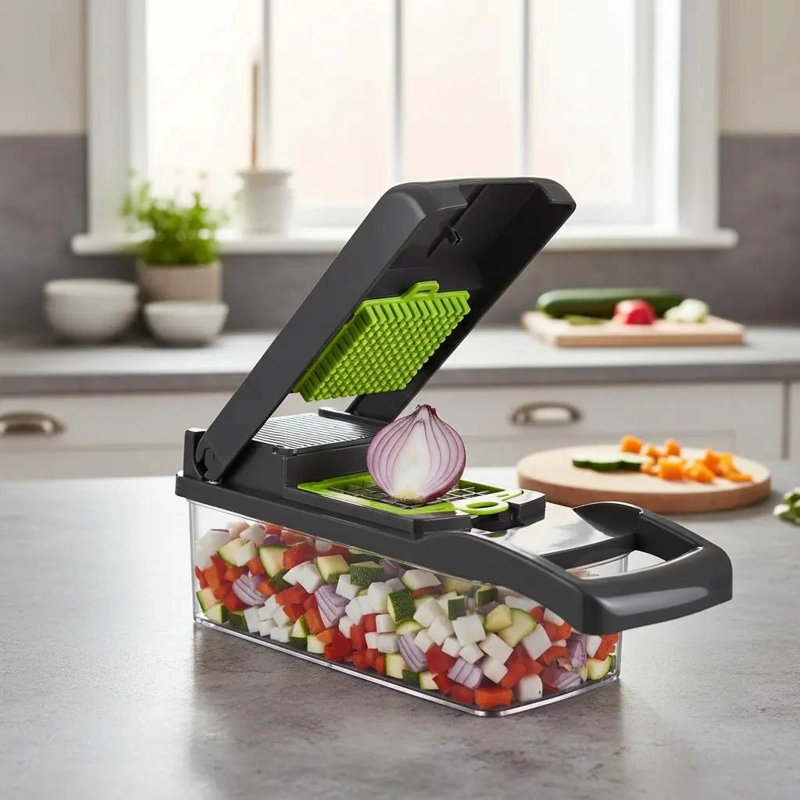 REBANADOR MULTIFUNCIONAL PARA VERDURAS CON CUCHILLAS INTERCAMBIABLES - 2