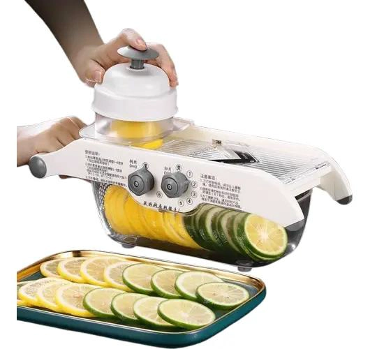 CORTADOR Y RALLADOR DE VERDURAS CON 5 AJUSTES PARA COCINA - 2