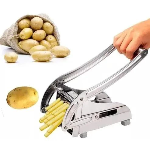 CORTADOR MANUAL PARA PAPAS FRITAS CON CUCHILLAS DE ACERO INOXIDABLE - 1