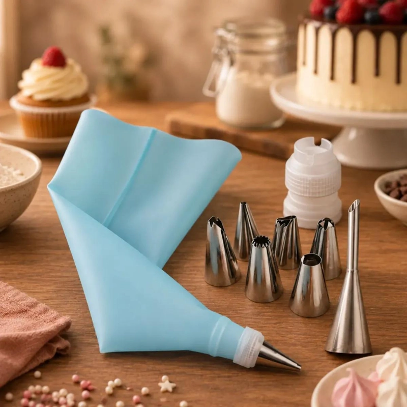 SET DE UTENSILIOS PARA REPOSTERIA CON 10 PIEZAS ESENCIALES - 2