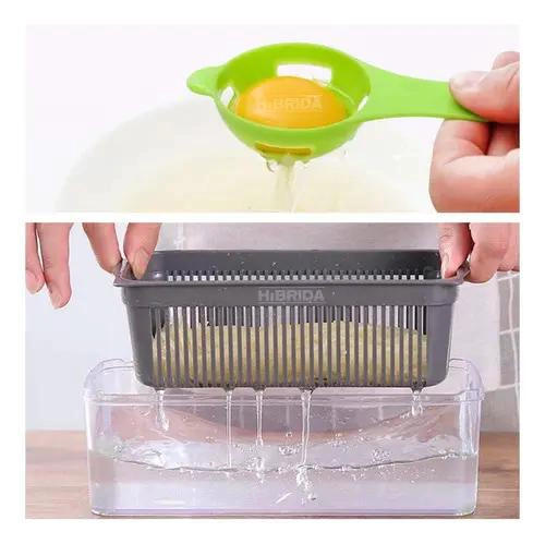 CORTADOR Y PICADOR MANUAL PARA FRUTAS Y VERDURAS CON RALLADOR INTEGRADO - 5