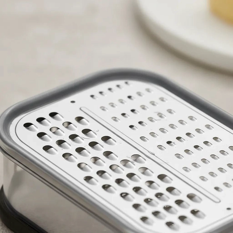 RALLADOR DE COCINA CON CONTENEDOR INTEGRADO PARA VERDURAS Y QUESOS - 4