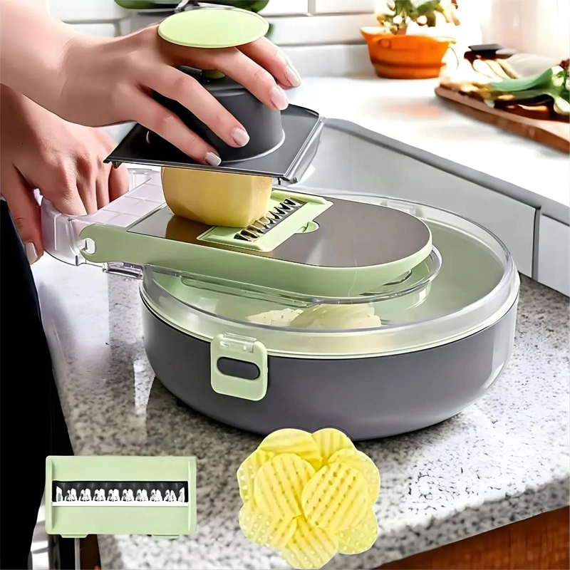 MANDOLINA PARA CORTAR Y RALLAR VERDURAS CON AJUSTE DE GROSOR - 4