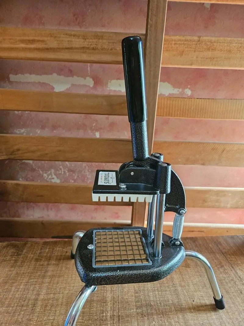 PICADORA MANUAL PARA PAPAS Y CEBOLLA CON CUCHILLO DE 10 MM - 4