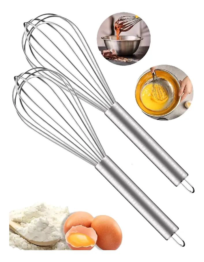 BATIDOR MANUAL DE ACERO INOXIDABLE PARA REPOSTERIA Y COCINA - 1