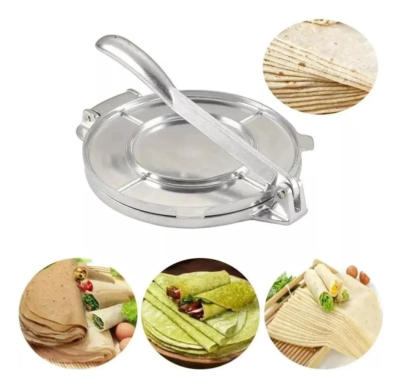 PRENSA PARA TORTILLAS DE 20 CM IDEAL PARA COCINA CASERA - 4