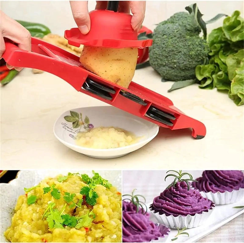 PICADOR Y RALLADOR MULTIUSO PARA VERDURAS Y FRUTAS CON DISEÑO PRACTICO - 5