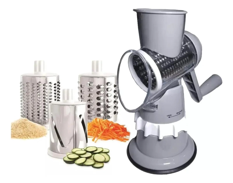 RALLADOR Y CORTADOR MULTIFUNCIONAL PARA VERDURAS 3 EN 1 - 4