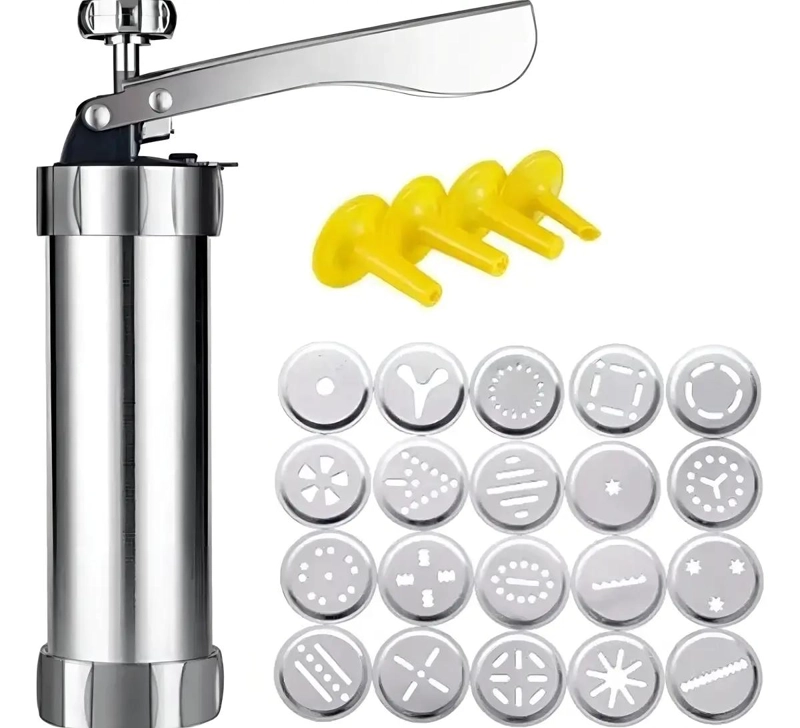MAQUINA CHURRERA PISTOLA PARA DECORAR GALLETAS Y PASTELES CON MULTIPLES BOQUITAS - 2