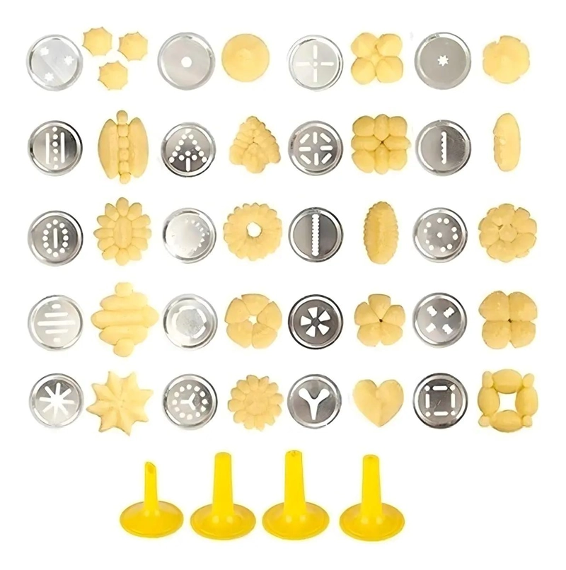 MAQUINA CHURRERA PISTOLA PARA DECORAR GALLETAS Y PASTELES CON MULTIPLES BOQUITAS - 4