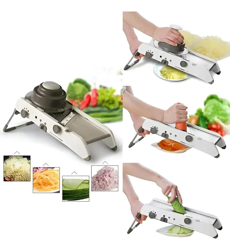 REBANADOR MANDOLINA CON 18 CORTES PARA VERDURAS Y FRUTAS - 2