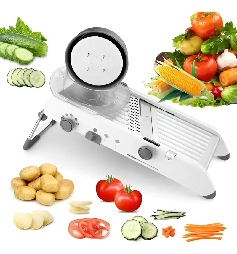 REBANADOR MANDOLINA CON 18 CORTES PARA VERDURAS Y FRUTAS - 3