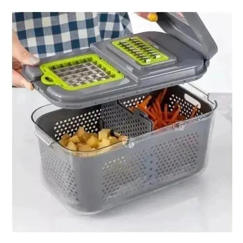 SET MULTIFUNCIONAL DE PICADOR PARA VERDURAS Y FRUTAS CON 22 PIEZAS - 2