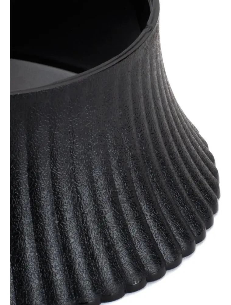 PEDESTAL PARA PLATO DE TORTA EN COLOR NEGRO ELEGANTE - 3