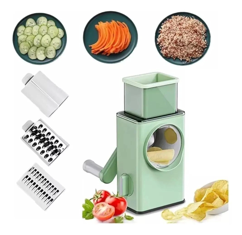 RALLADOR CORTADOR PICADORA MULTIFUNCIONAL PARA QUESO Y VEGETALES - 1