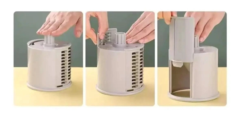 RALLADOR CORTADOR PICADORA MULTIFUNCIONAL PARA QUESO Y VEGETALES - 4
