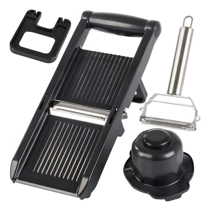 RALLADOR MANDOLINA 3 EN 1 CON PELADOR Y TRITURADOR PARA COCINA - 2