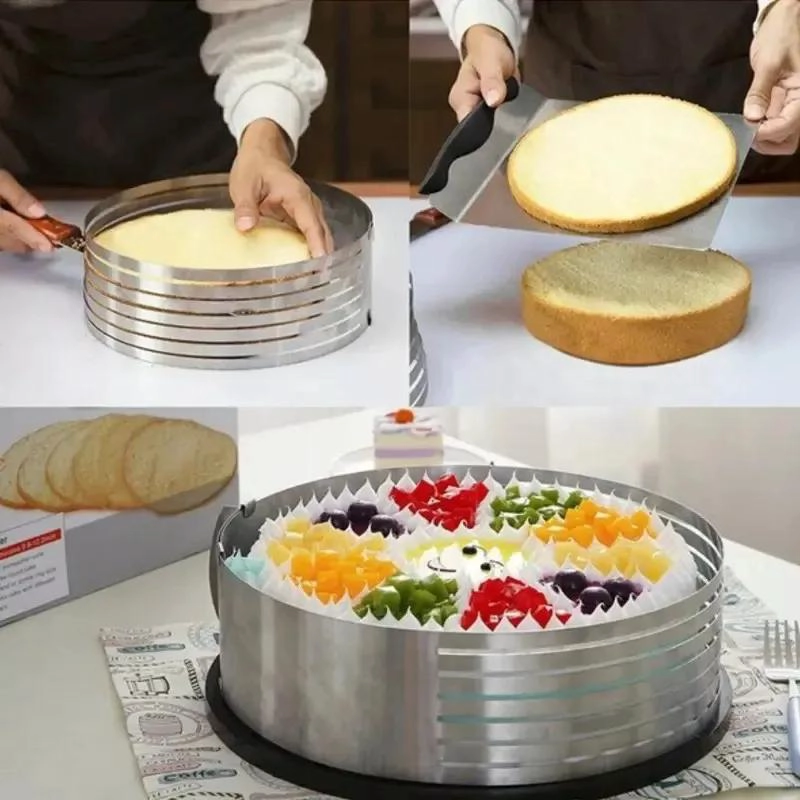 CORTADOR PARA TORTA Y BIZCOCHO CON NIVELADOR Y LAMINADOR AJUSTABLE - 3