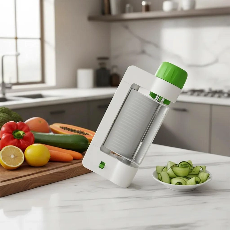 CORTADOR Y LAMINADOR PARA VERDURAS, FRUTAS Y VEGETALES CON MULTIPLES FUNCIONES - 1
