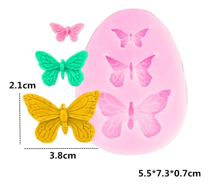 SET DE MOLDES DE SILICONA PARA FONDANT CON DISEÑO DE FLORES EN 4 PIEZAS - 4