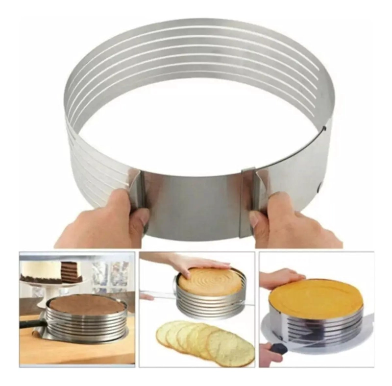 CORTADOR PARA TORTA Y BIZCOCHO CON NIVELADOR Y LAMINADOR AJUSTABLE - 4