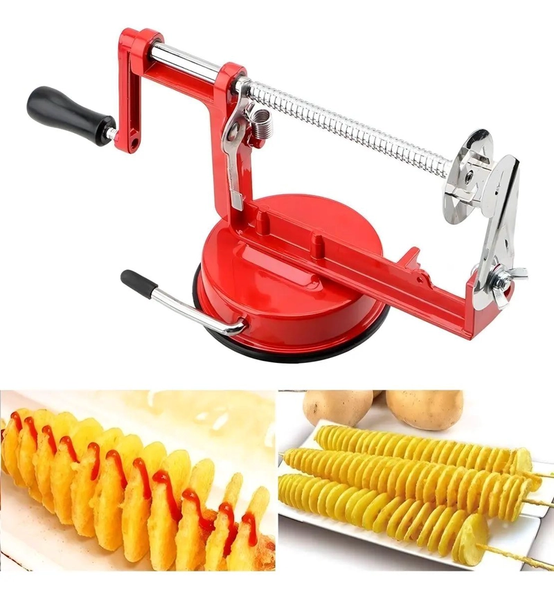 MAQUINA CORTADORA DE PATATAS Y MANZANA EN ESPIRAL PARA COCINA - 1