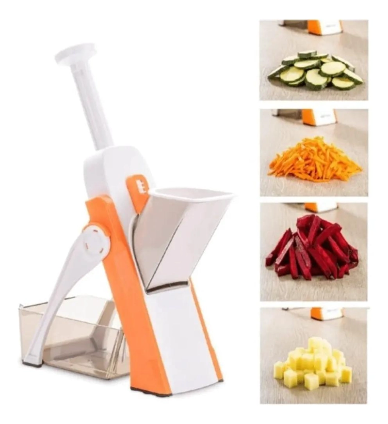CORTADOR PICADOR MANUAL MULTIFUNCIONAL CON RALLADOR INTEGRADO PARA COCINA - 1