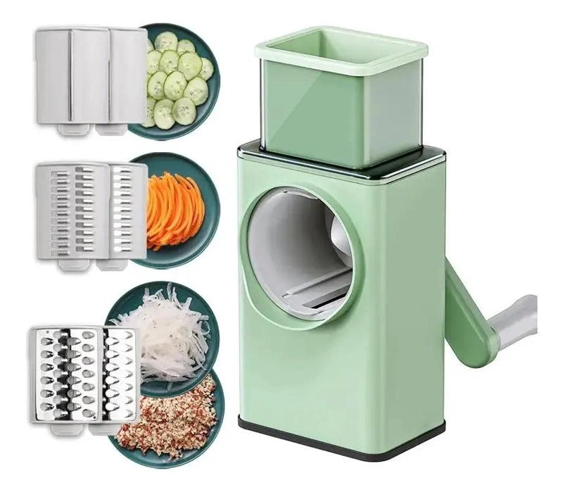 MAQUINA CORTADORA DE VERDURAS MULTIFUNCIONAL 3 EN 1 PARA REBANAR Y PICAR - 1