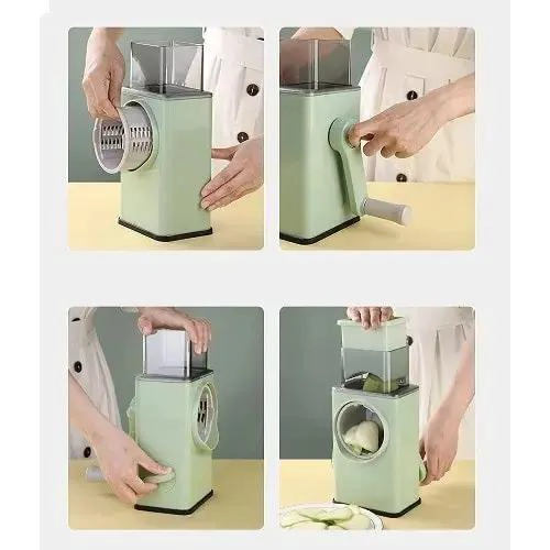MAQUINA CORTADORA DE VERDURAS MULTIFUNCIONAL 3 EN 1 PARA REBANAR Y PICAR - 2
