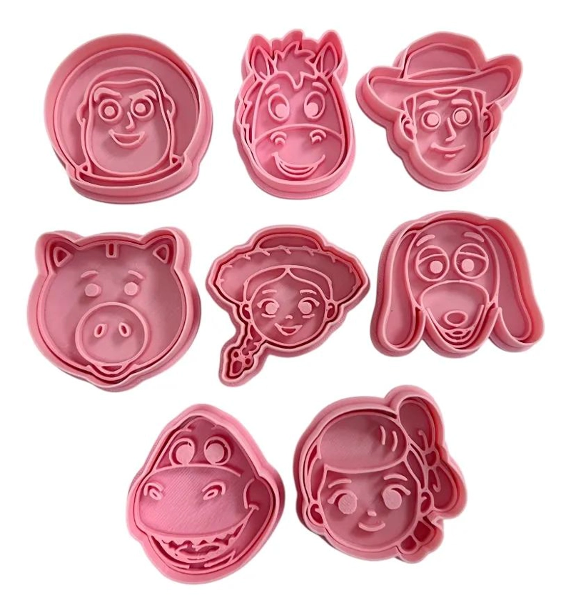 SET DE CORTADORES Y SELLOS PARA GALLETAS CON DISEÑO INFANTIL - 1