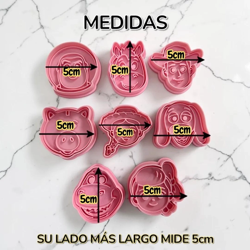 SET DE CORTADORES Y SELLOS PARA GALLETAS CON DISEÑO INFANTIL - 2