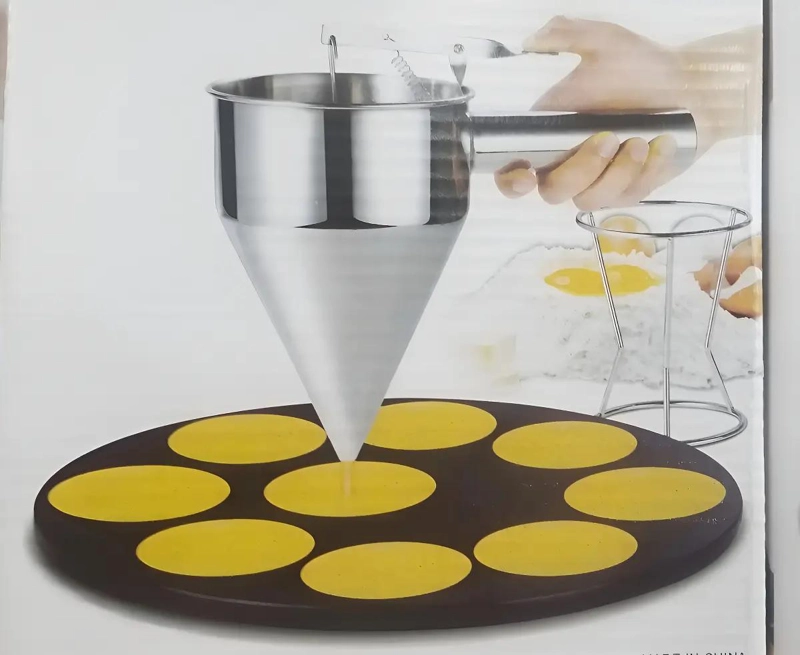 DISPENSADOR PARA MASAS DE PANQUEQUES DE ACERO INOXIDABLE 750 ML - 3