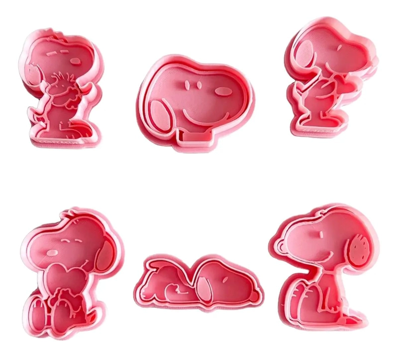 SET DE CORTADORES Y SELLOS PARA GALLETAS CON DISEÑO DE PERRO CURIOSO - 1