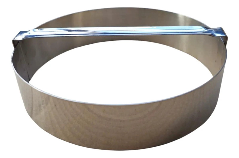 CORTADOR DE MASA DE ACERO INOXIDABLE CON DIAMETRO DE 22 CM - 1