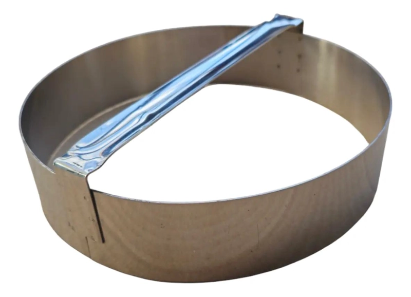 CORTADOR DE MASA DE ACERO INOXIDABLE CON DIAMETRO DE 22 CM - 2