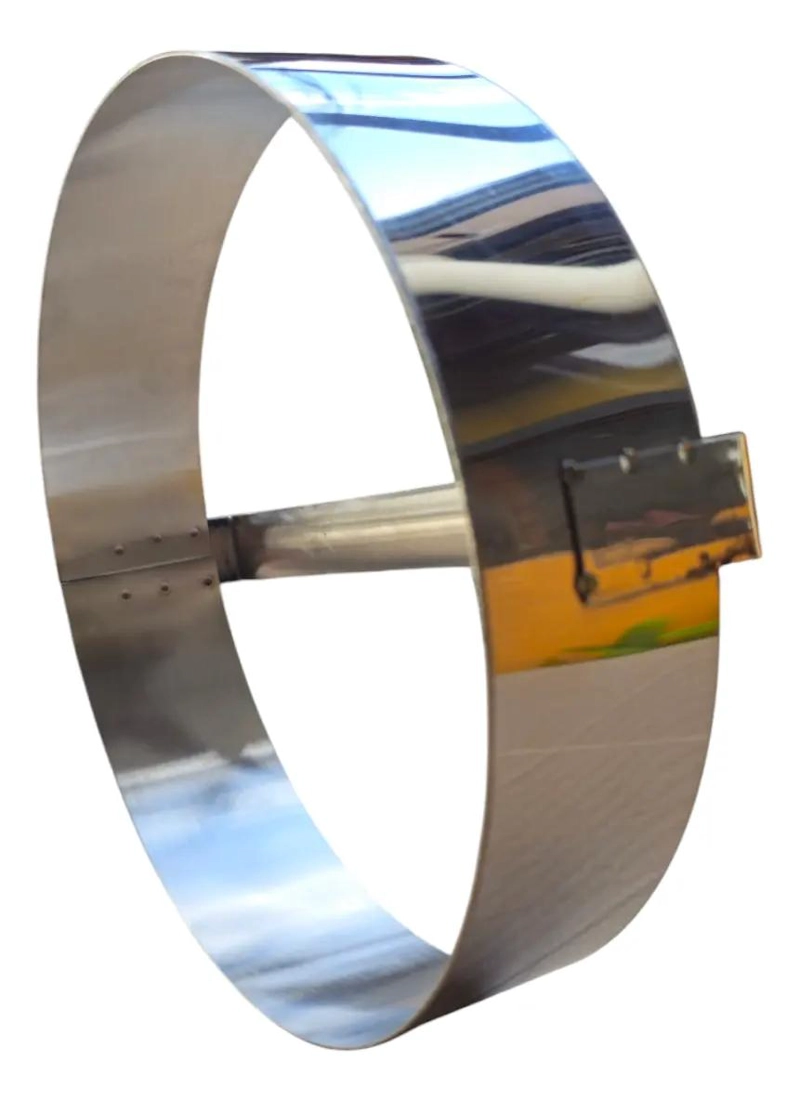 CORTADOR DE MASA DE ACERO INOXIDABLE CON DIAMETRO DE 22 CM - 3
