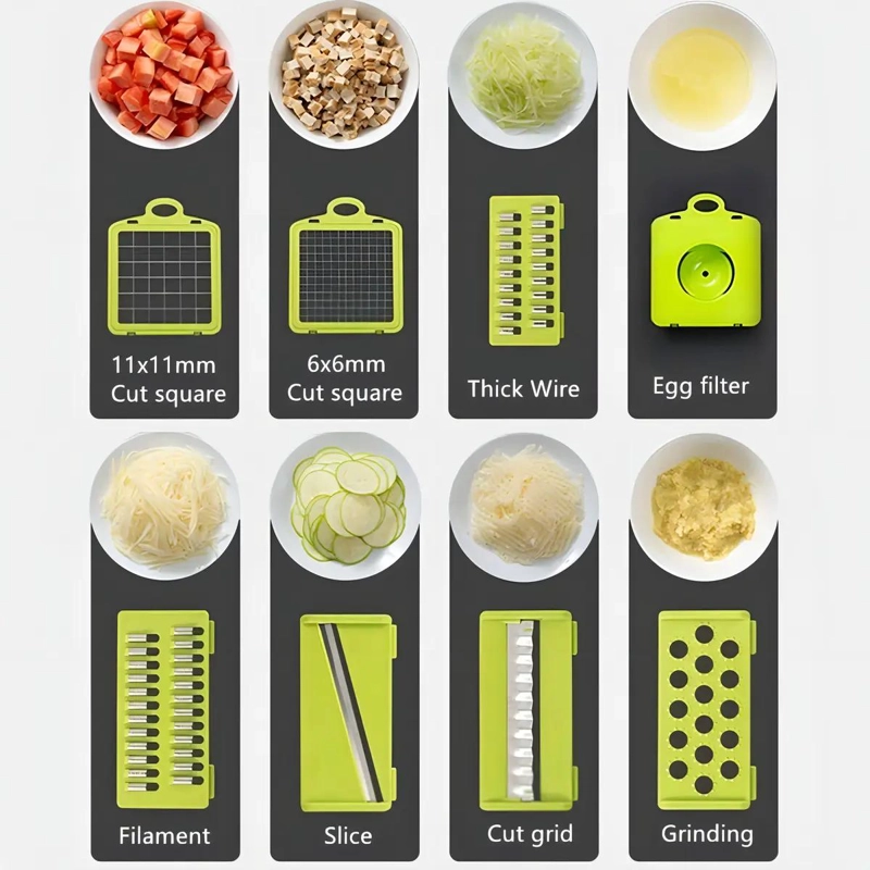 PICADOR Y CORTADOR MULTIFUNCION PARA VERDURAS Y FRUTAS 22 EN 1 - 5