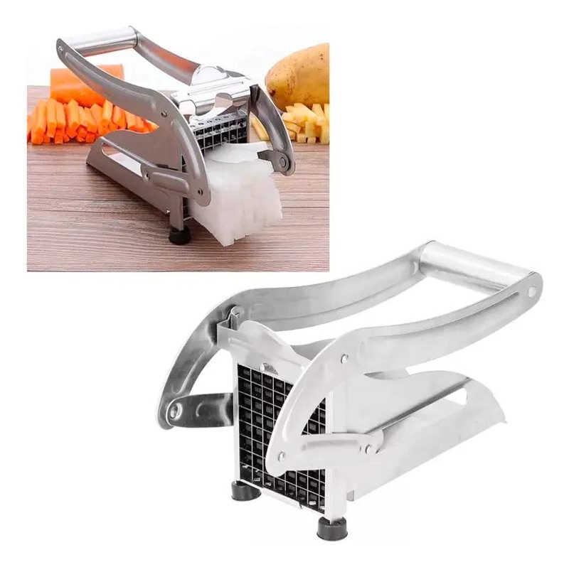 MAQUINA CORTADORA PARA PAPAS FRITAS EN ACERO INOXIDABLE RESISTENTE - 2
