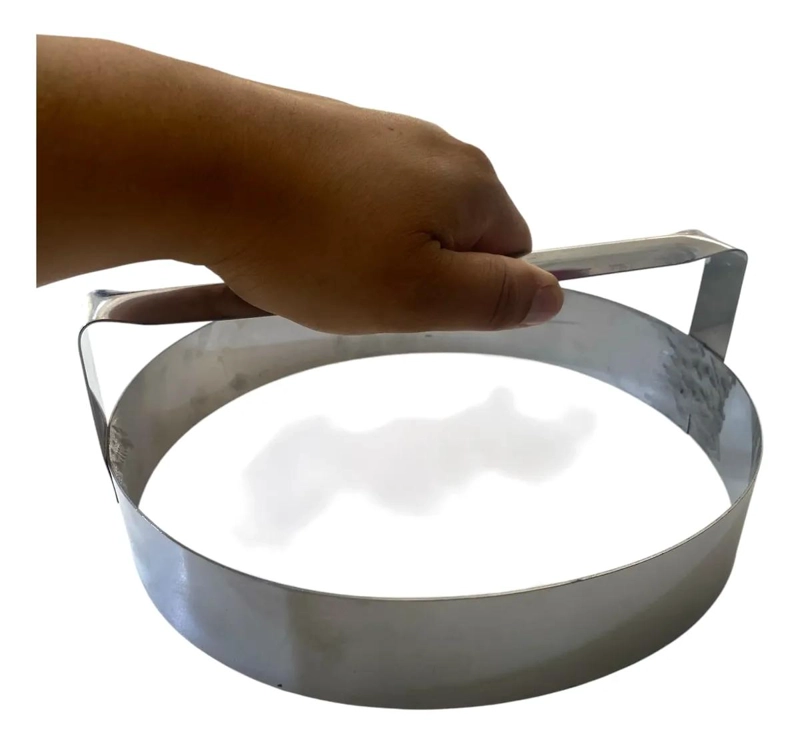 CORTADOR DE MASA DE ACERO INOXIDABLE DE 24 CM PARA EMPANADAS GRANDES - 2