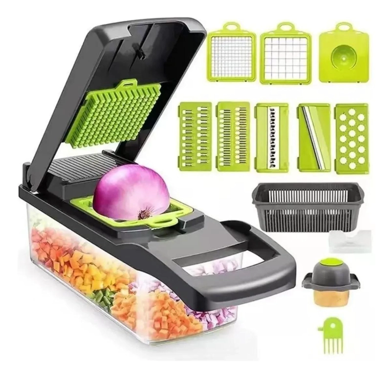 SET DE 16 PIEZAS PARA PICAR Y CORTAR FRUTAS Y VERDURAS EN COCINA - 4