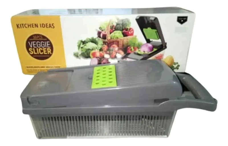 PICADOR MULTIFUNCIONAL PARA VERDURAS CON CUCHILLAS DE ACERO INOXIDABLE - 4