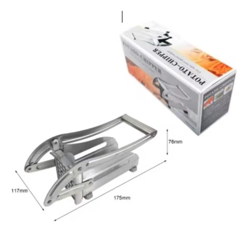 CORTADOR MANUAL DE PATATAS DE ACERO INOXIDABLE PARA COCINA - 2