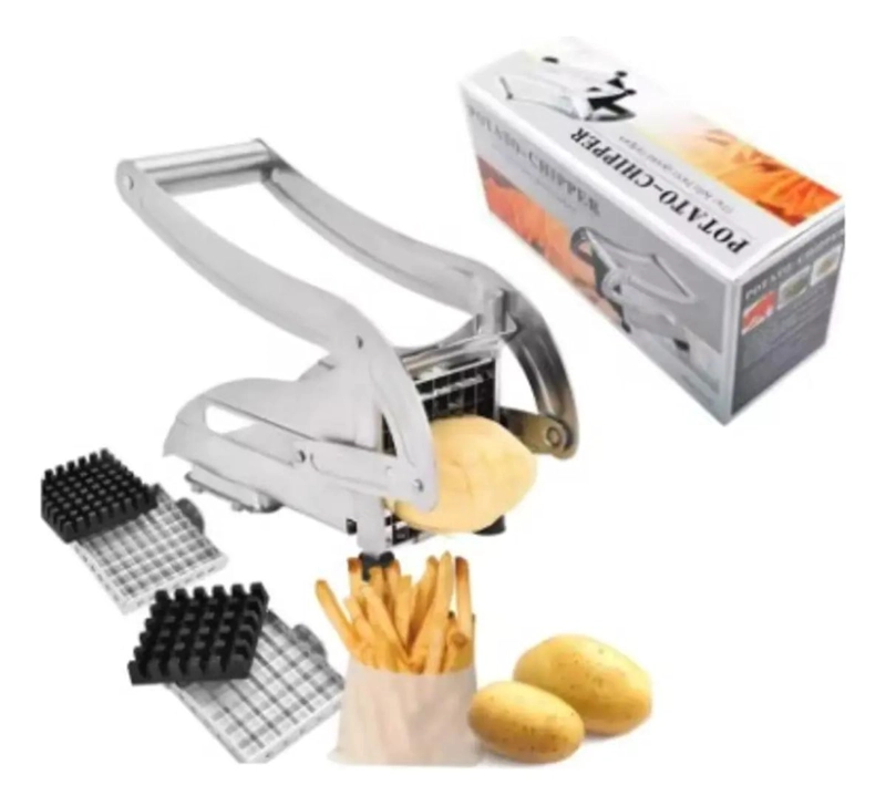 CORTADOR MANUAL DE PATATAS DE ACERO INOXIDABLE PARA COCINA - 5