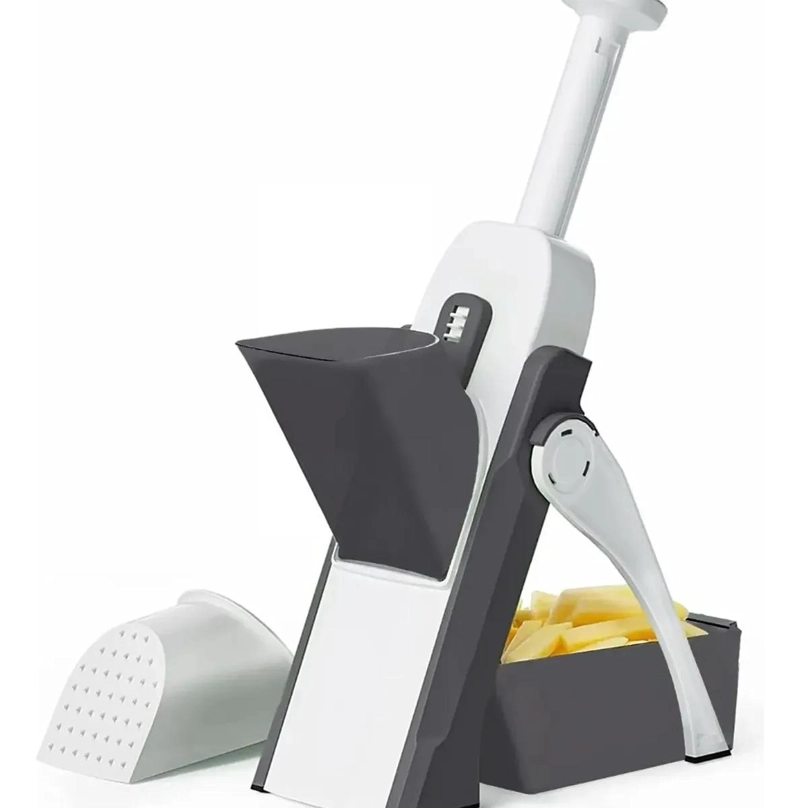 CORTADOR MANUAL PARA VERDURAS Y FRUTAS CON MANDOLINA AJUSTABLE - 1