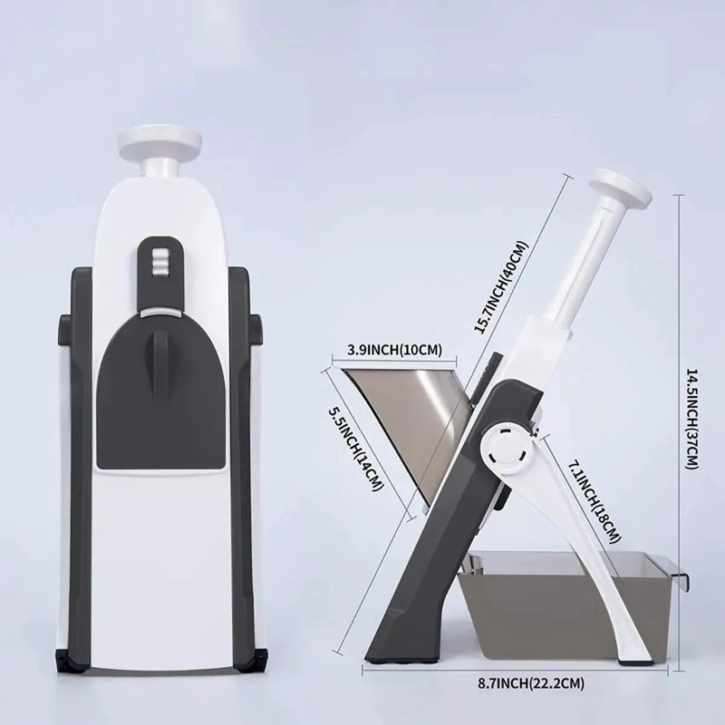 CORTADOR MANUAL PARA VERDURAS Y FRUTAS CON MANDOLINA AJUSTABLE - 2