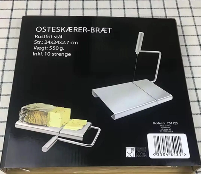 REBANADOR MANUAL PARA QUESO Y JAMON CON ALAMBRE DE ACERO RESISTENTE - 3