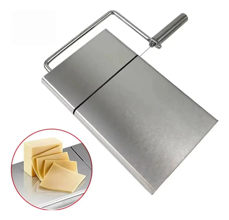 REBANADOR MANUAL PARA QUESO Y JAMON CON ALAMBRE DE ACERO RESISTENTE - 4